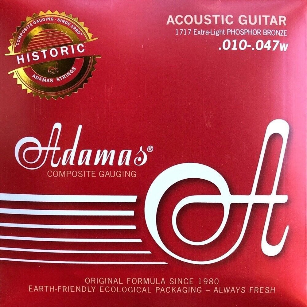 Adamas 1717 Saiten für Akustikgitarre Phosphor Bronze Extra Light 10