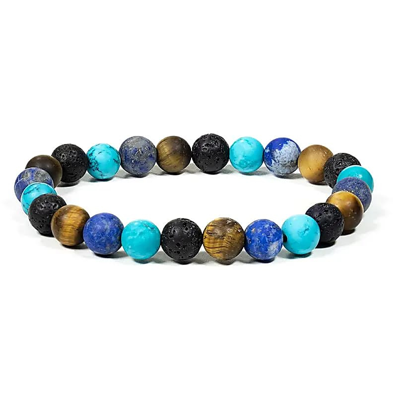 Armband aus verschiedenen Steinen, elastisch