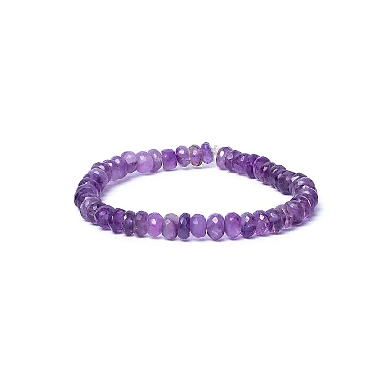 Armband - Facettierter Amethyst AA Qualität, 6mm
