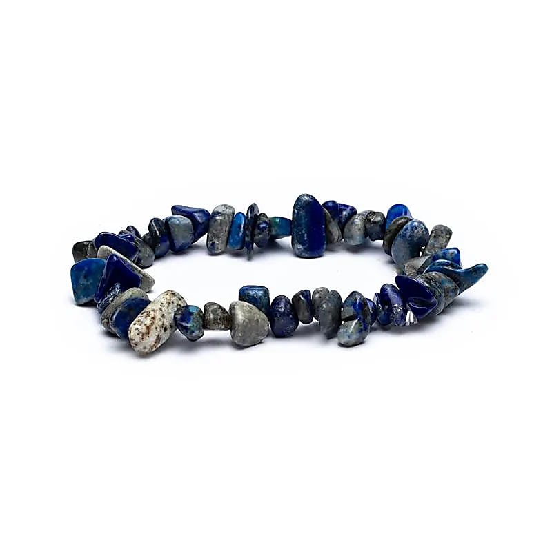 Armband - Lapislazuli - kleine Stücke, elastisch