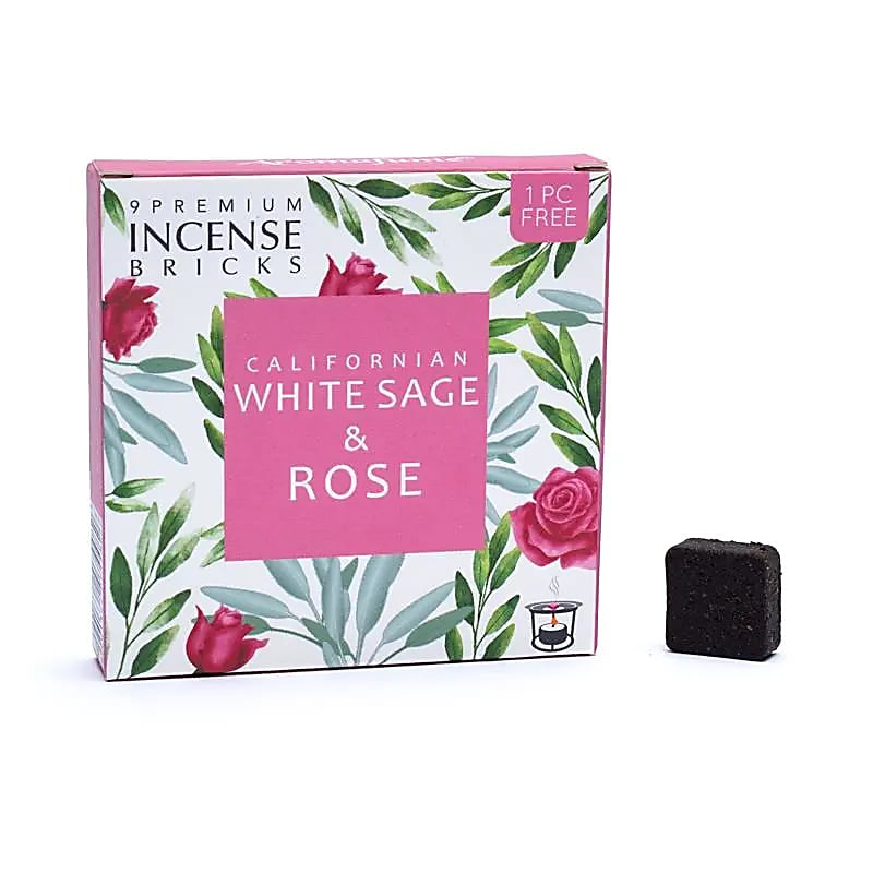 Aromafume Weihrauchblöcke - Weiße Salbei und Rose