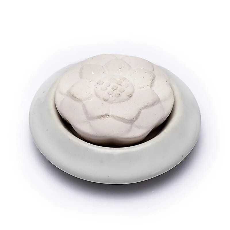 Aromastein (passiver Diffusor) Lotus - weiß, Durchmesser 7,5 cm