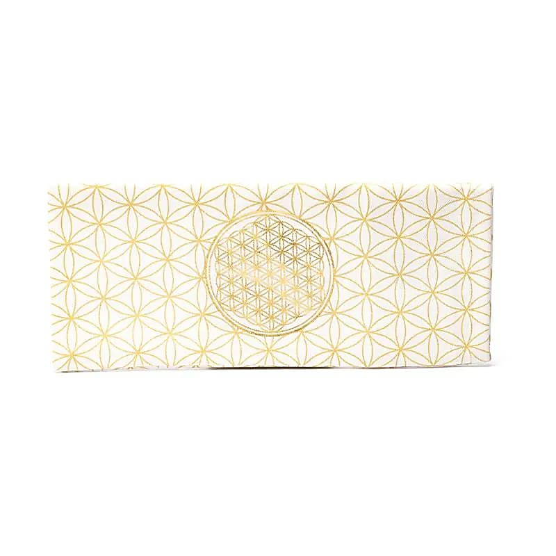 Augenkissenbezug - Flower of Life, Bio-Baumwolle (GOTS), 23,5 x 10 cm