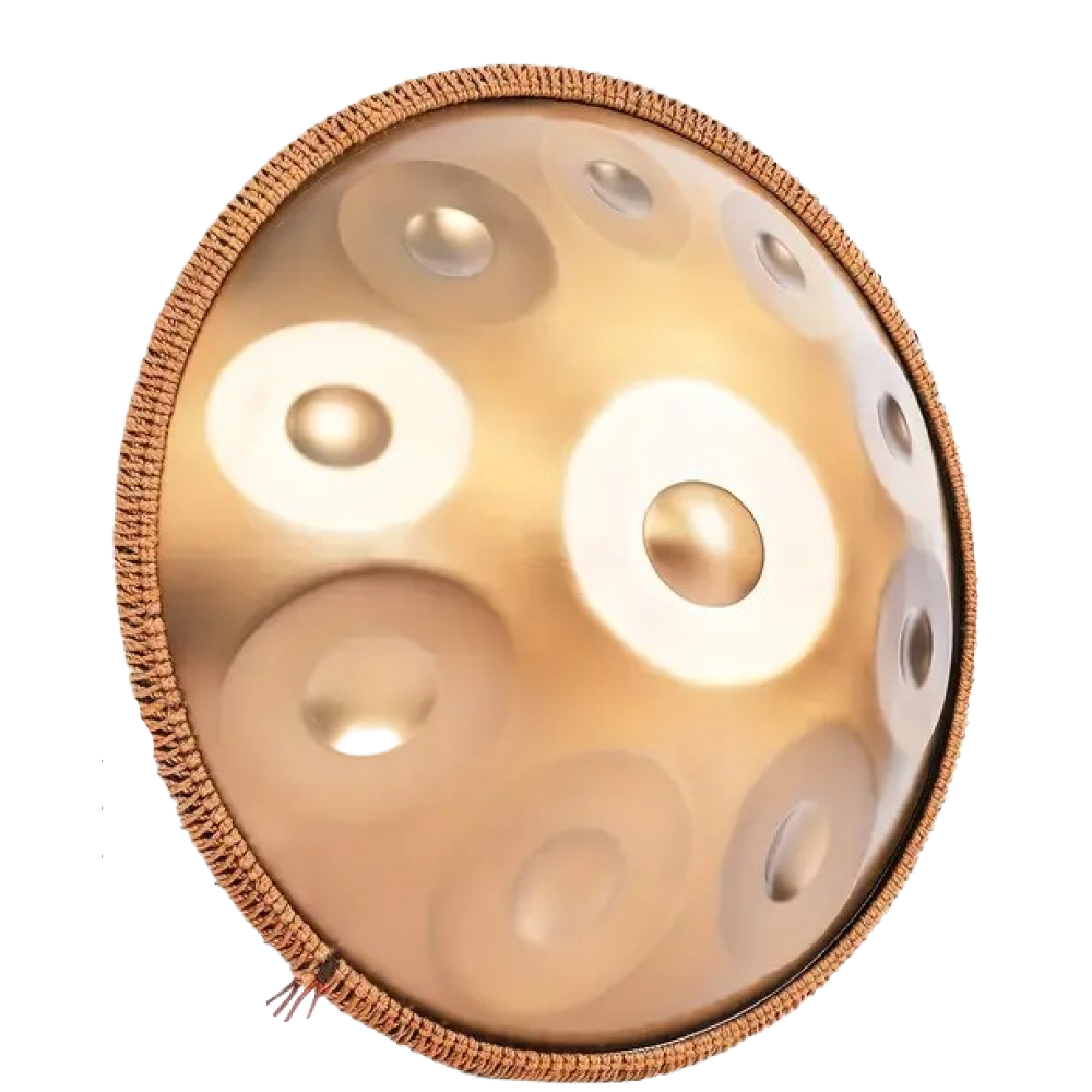 Authentisches Handpan D Kurd Moll 440hz 10 Töne 56 cm