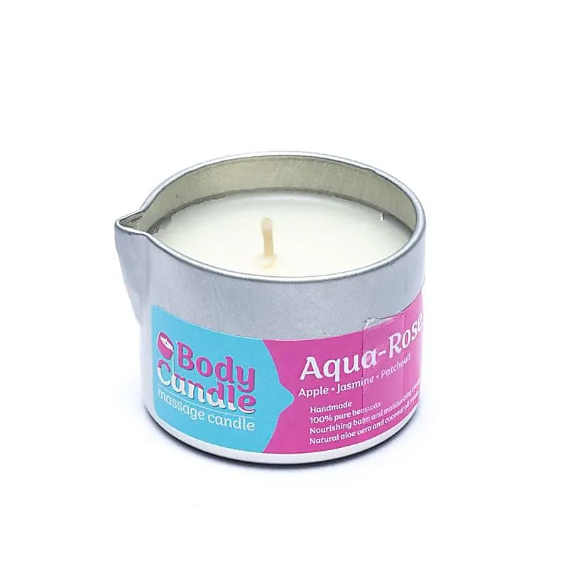 Bienenwachs-Massagekerze - Aqua Rose, 50 ml
