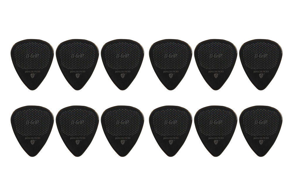 D-Grip 351 Black 0,88 mm Plektrum Set 12 Stück Nylon Janicek
