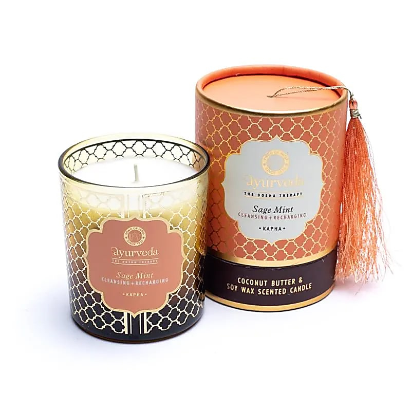 Duftkerze Salbei und Minze, Ayurveda Kapha