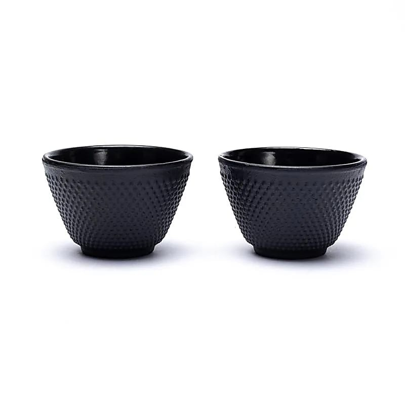 Emailierte Teetassen im japanischen Stil, 2er Set
