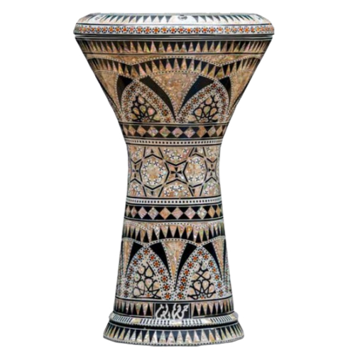 Gawharet EL Fan - Darbuka (Doumbek) Perlmutt Arabische Ornamente 8,75