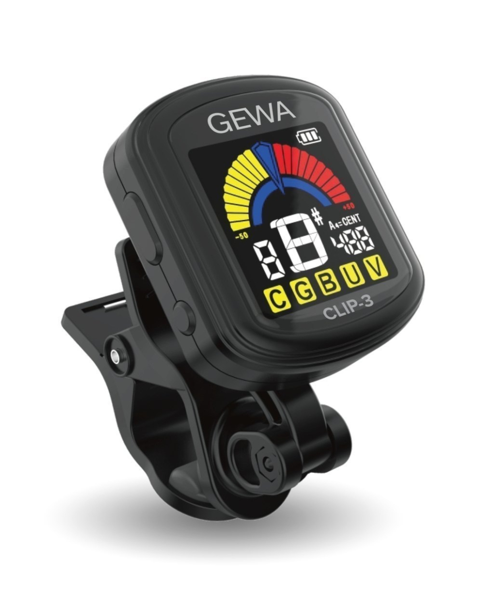 GEWA CLIP-3 wiederaufladbares chromatisches Clip-Stimmgerät