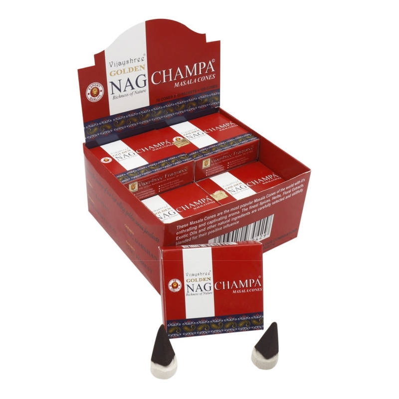 GOLDEN NAG - Champa Duftkegel Masala