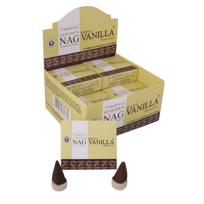 GOLDEN NAG Masala Duftkegel - Vanille