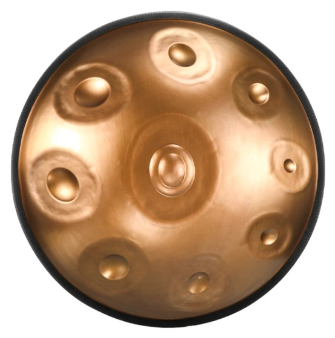 Hluru Handpan D Amara 9 Töne 56cm gold