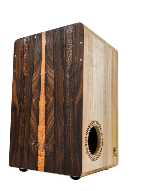 Hluru Persimmon Holz Weißer Tiger Cajon Ziricote 49CN-Z
