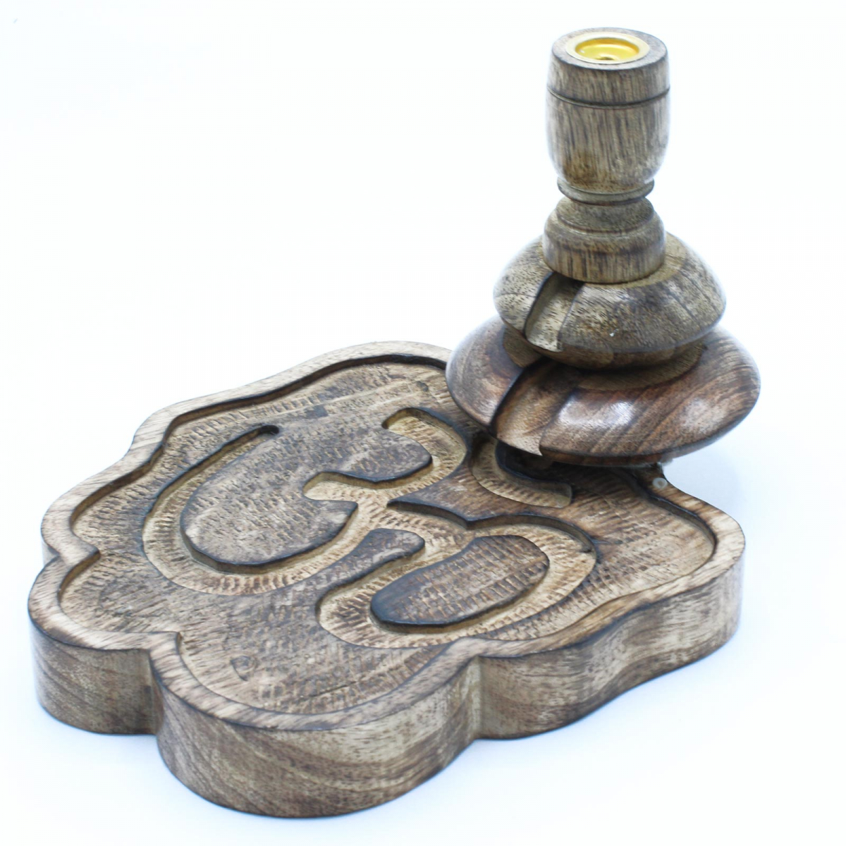 Holzständer für Rauchkegel - Mittelgroß - Ohm
