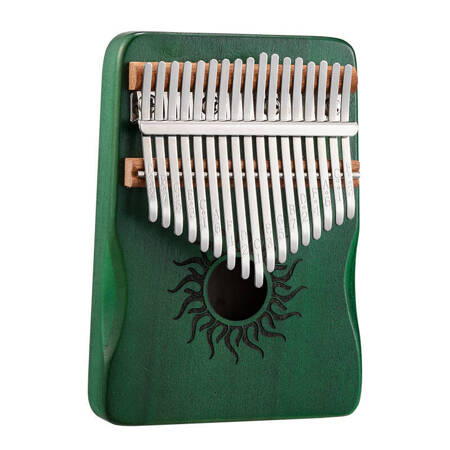 Huashu Kalimba Heilige Sonne - 17-Ton Pappel Grün C-DUR (Dur)