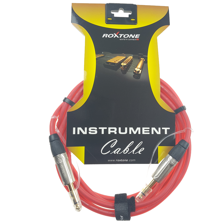 Instrumentenkabel Roxtone – Klinke 6,3mm/Klinke 6,3mm TGJJ100L5 TRD9 5m