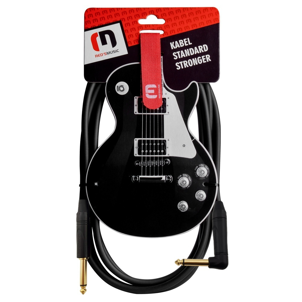 Instrumentenkabel von Red's Music - Jack 6.3mm / Jack 6.3mm GCSA1230 3m - Handarbeit
