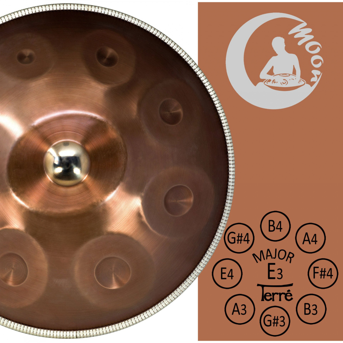 Moon II Handpan E-Dur Terré