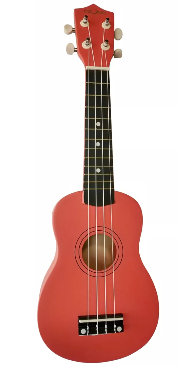 Orangefarbenes Sopran-Ukulele FZone FZU-002