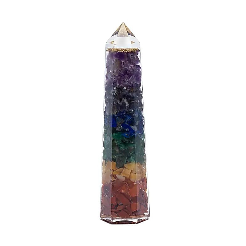 Orgonit-Obelisk der 7 Chakren