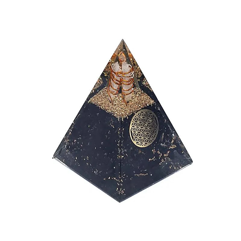 Orgonit-Pyramide – Turmalin Blume des Lebens