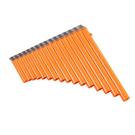 Panflöte – 18 Töne, orange – ABS-Harz – C-Dur