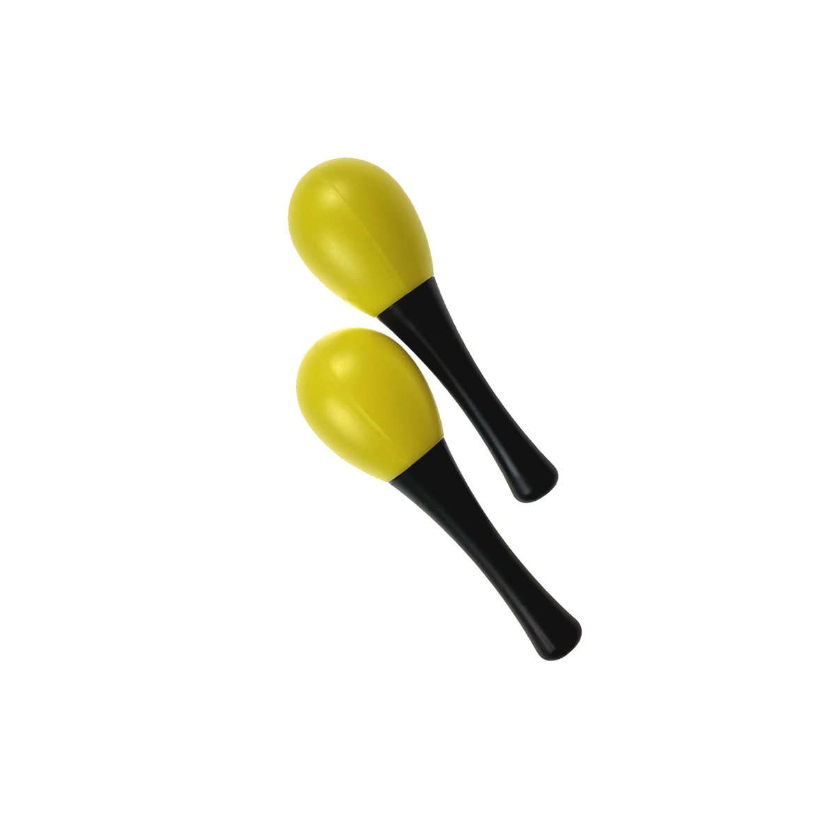 Plastik Maracas gelb, 2 Stück