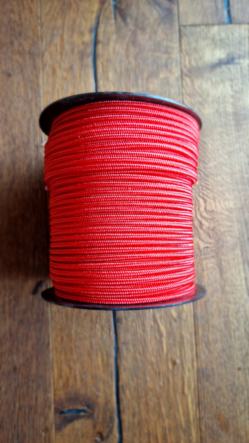 Professionelle Djembe-Schnur 5,5 mm mit rotem Kern 1m