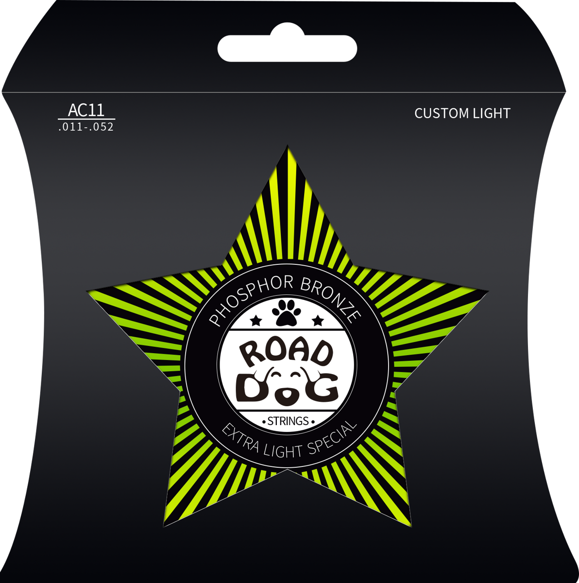 Saiten für akustische Gitarre ROAD DOG AC11 Custom Light Phosphor Bronze
