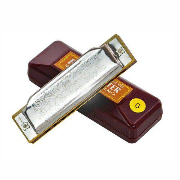 Suzuki Folk Master 1072 Mundharmonika in G-Stimmung - 10 Löcher - 20 Töne